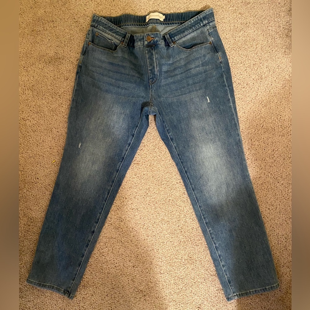 Soft surroundings ankle length jeans size 1X cropped